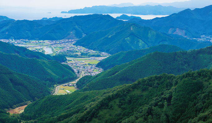 熊野古道伊勢路の風景写真